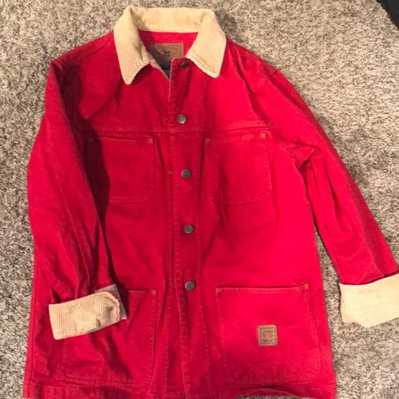 ralph lauren red denim jacket